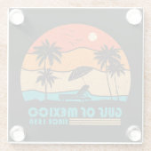 Golf van Mexico blijft zout  Glazen Onderzetter (Achterkant)