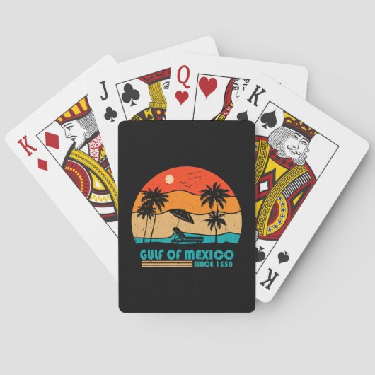 Golf van Mexico blijft zout  Pokerkaarten (Achterkant)