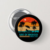 Golf van Mexico blijft zout Ronde Button 5,7 Cm (Voorkant /achterkant)