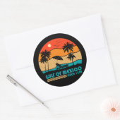 Golf van Mexico blijft zout  Ronde Sticker (Envelop)