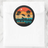 Golf van Mexico blijft zout  Ronde Sticker (Tas)