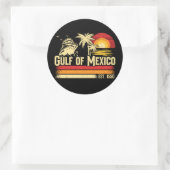 Golf van Mexico blijft zout  Ronde Sticker (Tas)