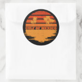 Golf van Mexico blijft zout  Ronde Sticker (Tas)