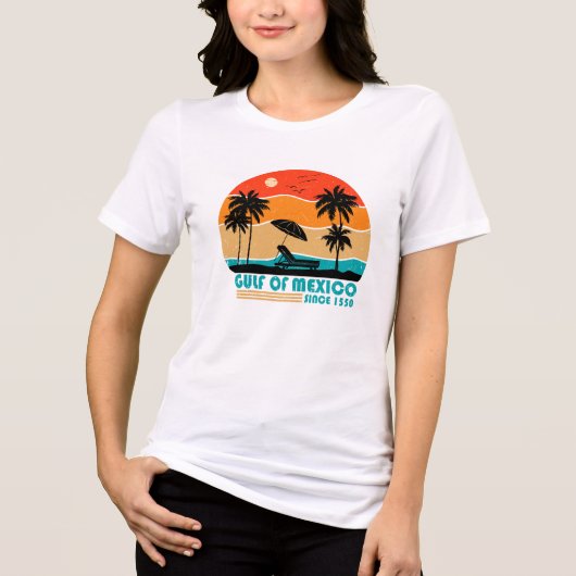 Golf van Mexico blijft zout  Tri-Blend Shirt (Voorkant)