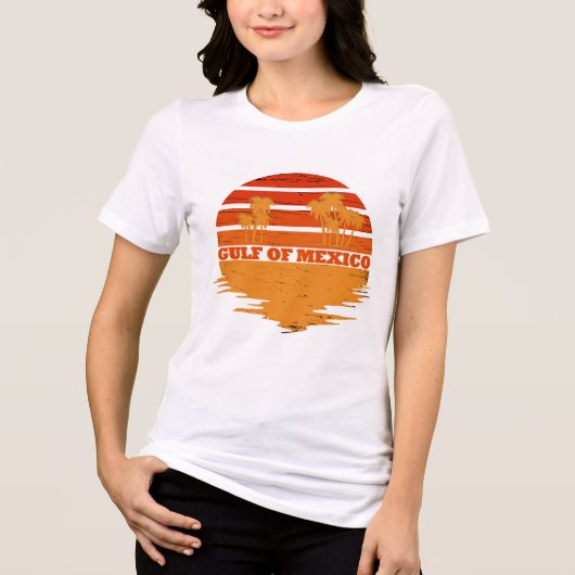 Golf van Mexico blijft zout Tri-Blend Shirt (Voorkant)
