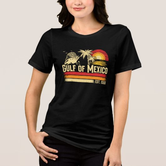Golf van Mexico blijft zout Tri-Blend Shirt (Voorkant)