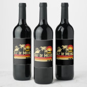 Golf van Mexico blijft zout  Wijn Etiket (Flessen)