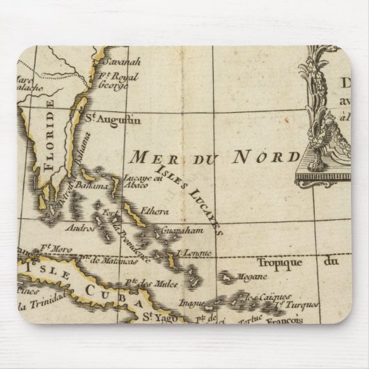 Golf van Mexico, Caribische eilanden Muismat (Voorkant)