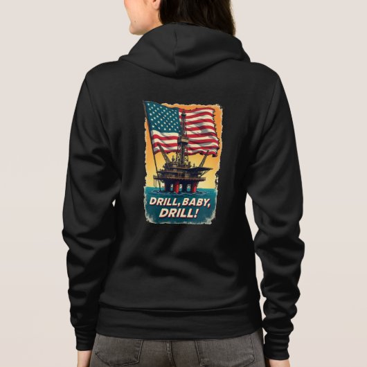 Golf van Mexico - Drill Baby Drill  Politiek Hoodie (Achterkant)