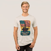 Golf van Mexico - Drill Baby Drill  Politiek Tri-Blend Shirt (Voorkant volledig)