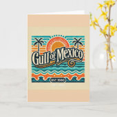 Golf van Mexico Est 1550 Kaart (Gele Bloem)