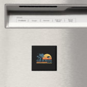  Golf van Mexico Est 1550 Retro Beach Sunset Magneet (Insitu (Vaatwasser))