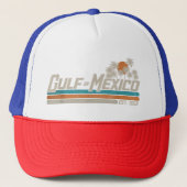 Golf van Mexico Est 1550 Retro  Beach Trucker Pet (Voorkant)