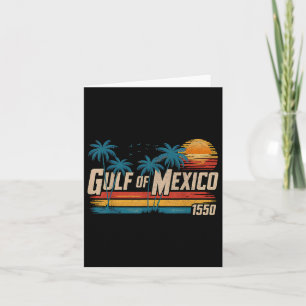 Golf van Mexico EST 1550 Retro  strand Golf O Kaart