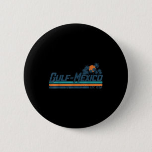 Golf van Mexico Est 1550 Retro Strand Golf van Mex Ronde Button 5,7 Cm
