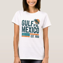 Golf van Mexico Est 1550 Retro Vintage Strand T-shirt