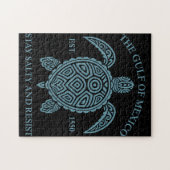 Golf van Mexico ESTD 1550 Blijf zout en verzet Legpuzzel (Horizontaal)