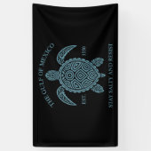 Golf van Mexico ESTD 1550 Blijf zout en verzet Spandoek (Verticaal)