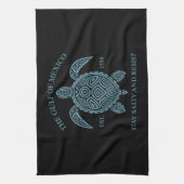 Golf van Mexico ESTD 1550 Blijf zout en verzet Theedoek (Verticaal)