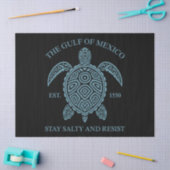 Golf van Mexico ESTD 1550 Blijf zout en verzet Tissuepapier (Craft)