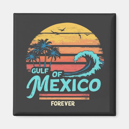 Golf van Mexico Forever Beach Mexicaans Magneet (Voorkant)
