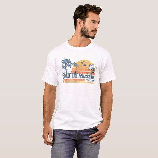 Golf van Mexico Forever T Shirt Retro Beach Vibe (Voorkant volledig)