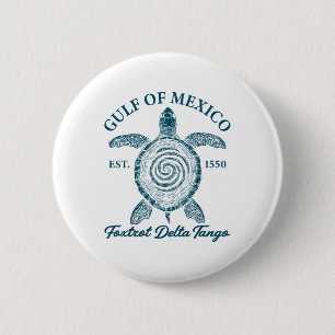 Golf van Mexico Foxdraaft Deltas Tangos Golf van M Ronde Button 5,7 Cm
