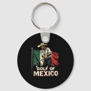 Golf Van Mexico Grappige Golfer Stunt Patriottisch Sleutelhanger