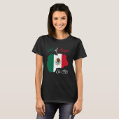 Golf van Mexico Kaart Mexicaanse vlag Est. 1550 On T-shirt (Voorkant volledig)
