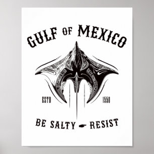 Golf van Mexico kan zout zijn en zich verzetten te Poster