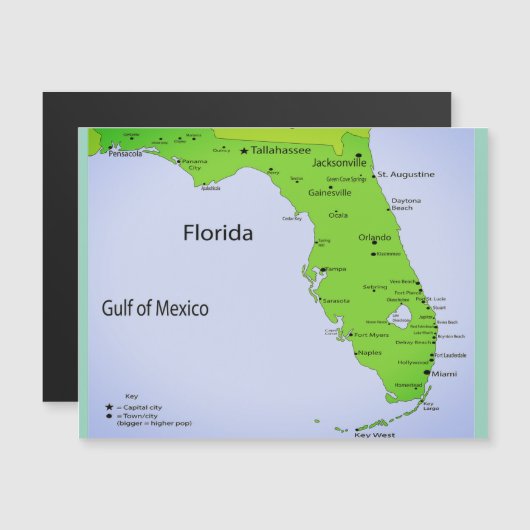 GOLF VAN MEXICO Magnetische Kaart (Voorkant / Achterkant)