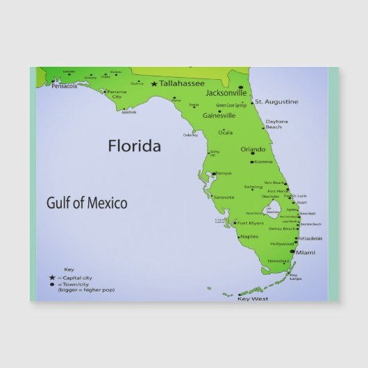 GOLF VAN MEXICO Magnetische Kaart (Voorkant)