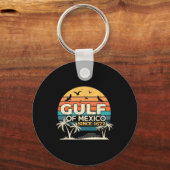 Golf van Mexico met het getij Sleutelhanger (Voorkant)
