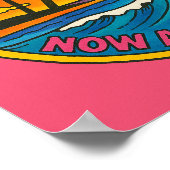 Golf van Mexico nu en voor altijd Ocean Art Poster (Hoek)