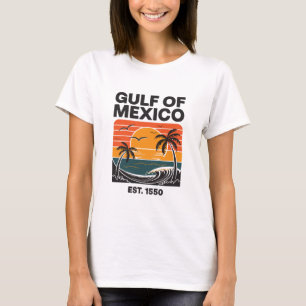 Golf van Mexico-Oost. 1550 - tropisch strand T-shirt