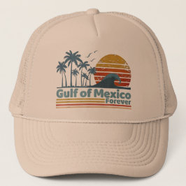 Golf van Mexico Palmen Zomer Vakantie Golf  Trucker Pet