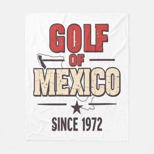 Golf van Mexico' Parodie met  Fleece Deken (Voorkant)