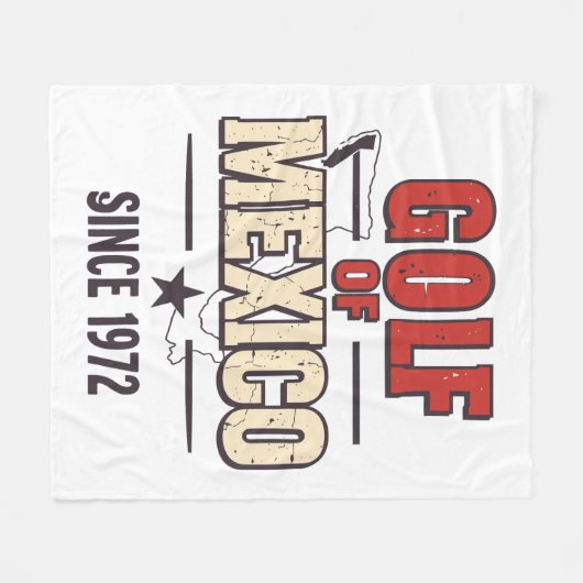 Golf van Mexico' Parodie met  Fleece Deken (Voorkant (Horizontaal))