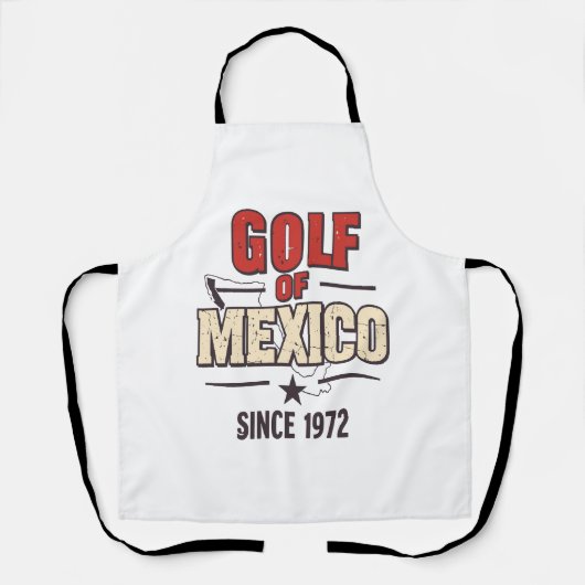 Golf van Mexico' Parodie met  Schort (Voorkant)