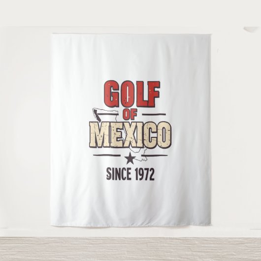Golf van Mexico' Parodie met  Wandkleed (Voorkant)