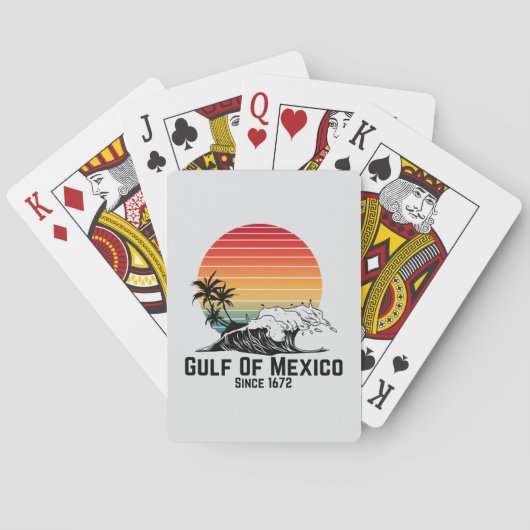 Golf van Mexico Pokerkaarten (Achterkant)