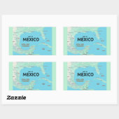 Golf van Mexico Rechthoekige Sticker (Vel)