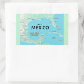 Golf van Mexico Rechthoekige Sticker (Tas)