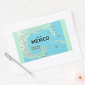 Golf van Mexico Rechthoekige Sticker (Envelop)