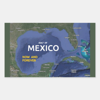 Golf van Mexico Rechthoekige Sticker
