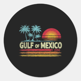 Golf van Mexico Ronde Sticker