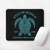 Golf van Mexico Schildpad Foxtrot Delta Tango EST Muismat (Met muis)