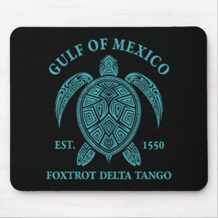 Golf van Mexico Schildpad Foxtrot Delta Tango EST Muismat