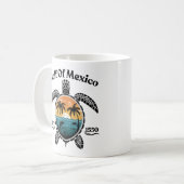 Golf van Mexico Schildpad Geschat 1550 Golf van Me Koffiemok (Voorkant links)
