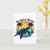 Golf van Mexico Schildpad  Graphic Zee Schildpad S Kaart (Gele Bloem)